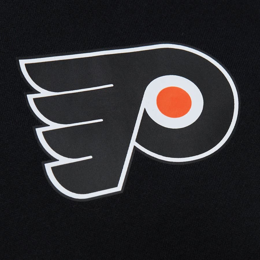 Худи Mitchell & Ness Black Philadelphia Flyers Game Time Fleece Pullover Hoodie