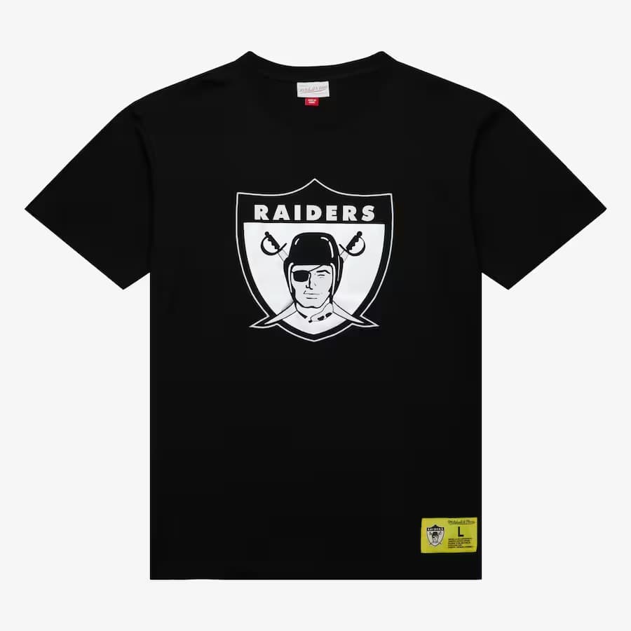Футболка Mitchell & Ness Black Oakland Raiders Neon Nights Premium T-Shirt