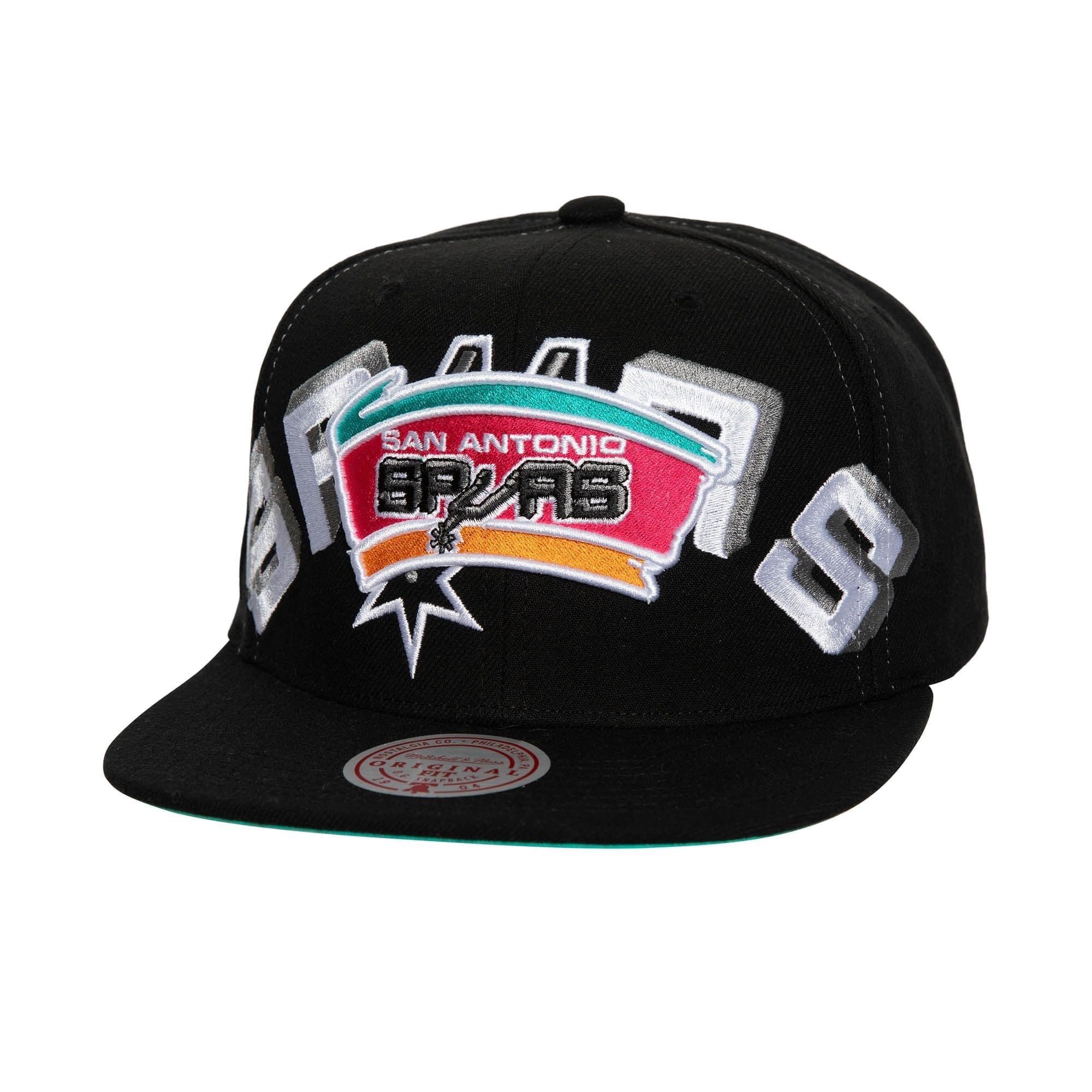 Mitchell-Ness-Full-Frontal-Snapback-HWC-San-Antonio-Spurs