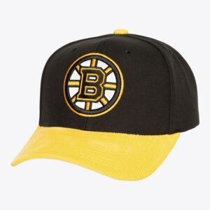 Mitchell-Ness-Black-Boston-Bruins-Cord-Pro-Snapback-Hat-300x300