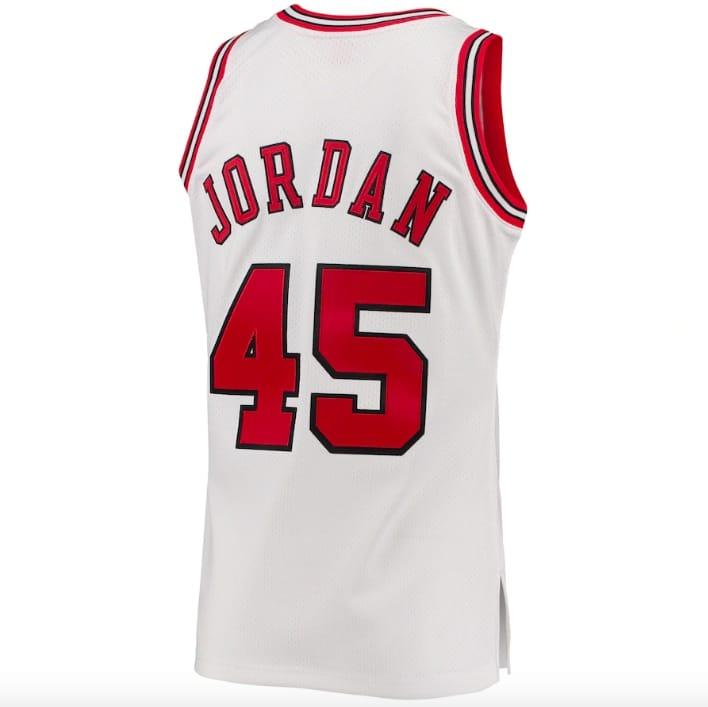 Баскетбольная джерси 1994-95 Chicago Bulls #45 Michael Jordan Mitchell & Ness Authentic White Jersey