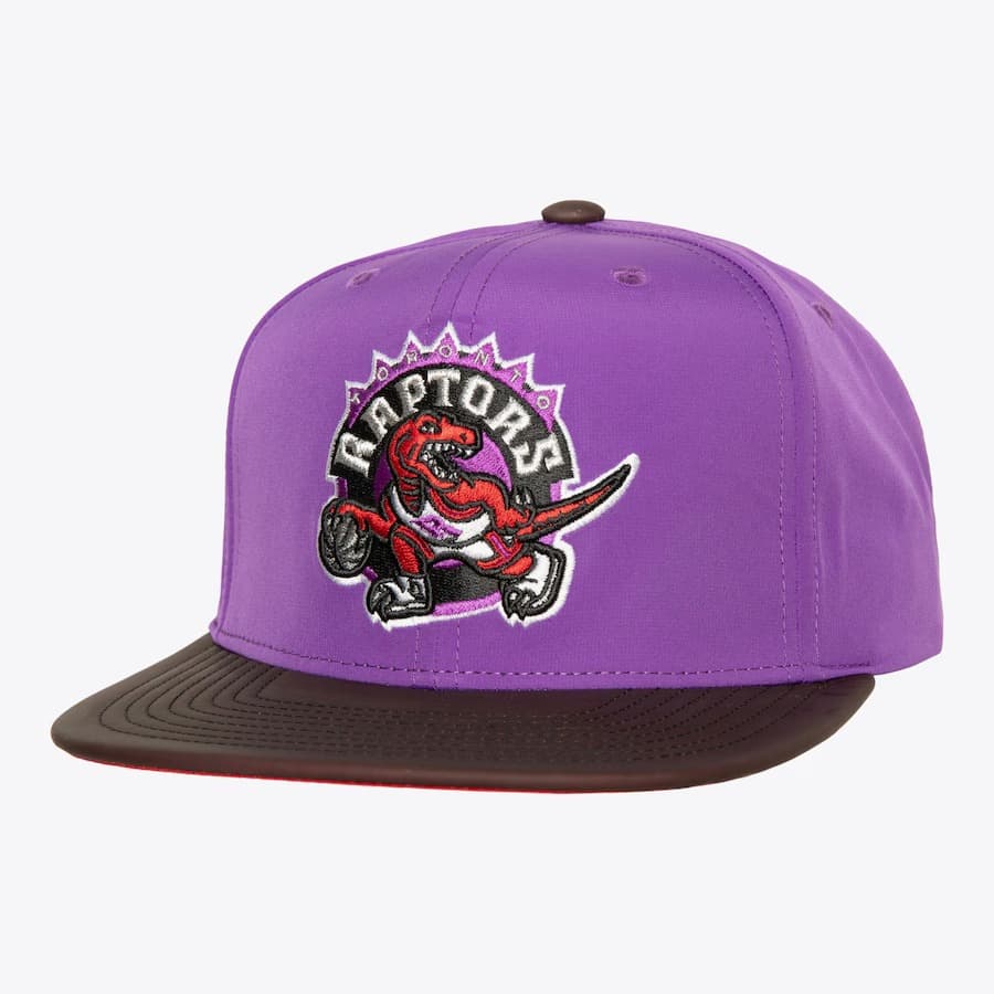 Бейсболка Mitchell & Ness Purple Toronto Raptors Hardwood Classics Heat Up Snapback Hat