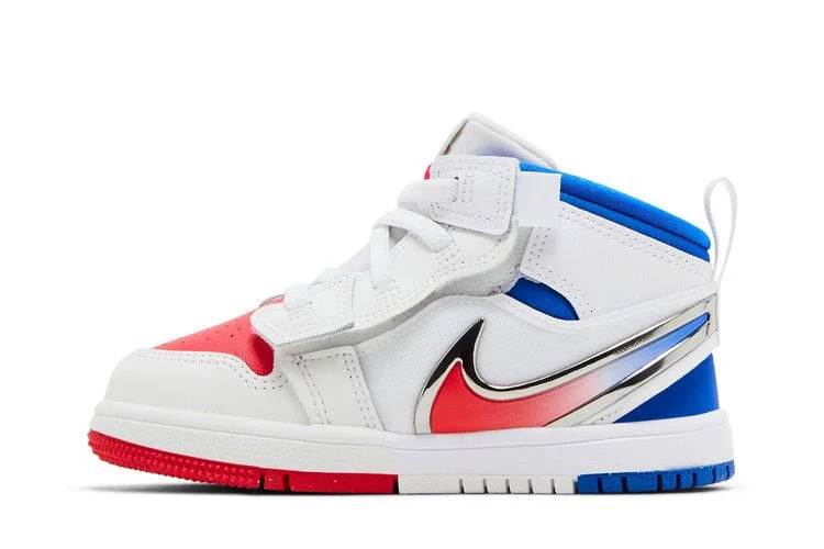 Кроссовки Air Jordan 1 Mid RM EasyOn TD 'White Racer Blue Red'