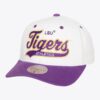 Mitchell-Ness-White-LSU-Tigers-Vault-Collection-Tail-Sweep-Pro-Snapback-Hat-100x100