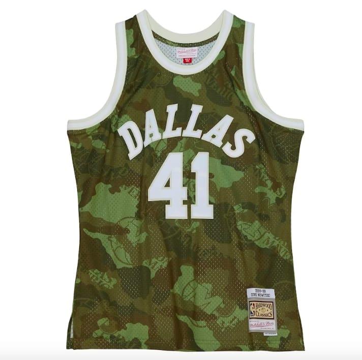 1998-99-Dallas-Mavericks-41-Dirk-Nowitzki-Mitchell-Ness-Ghost-Green-Camo-Jersey-1
