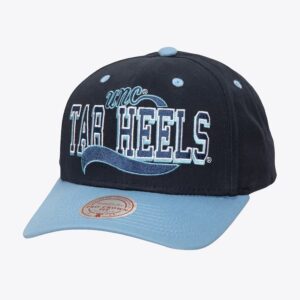 Mitchell-Ness-Navy-North-Carolina-Tar-Heels-Block-Sweep-Pro-Snapback-Hat-300x300
