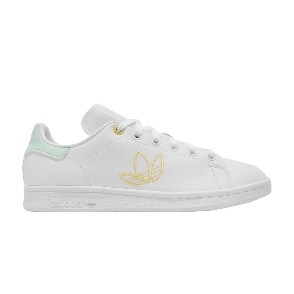 Krossovki-Adidas-Wmns-Stan-Smith-White-Halo-Orange-Tint