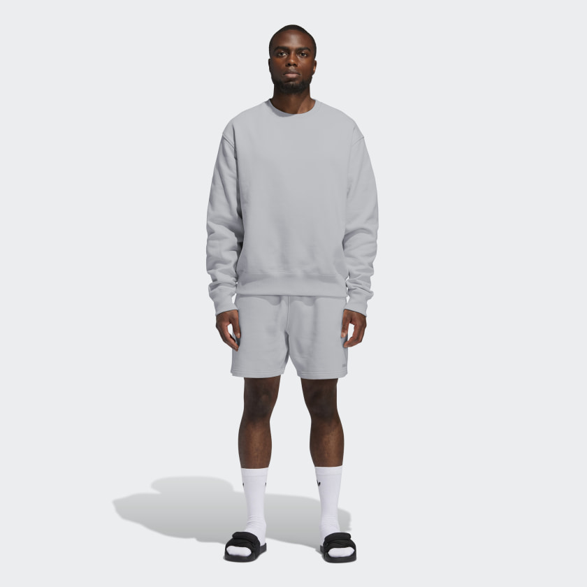Свитшот adidas Pharrell Williams Basics Crewneck Sweatshirt Light Grey Heather