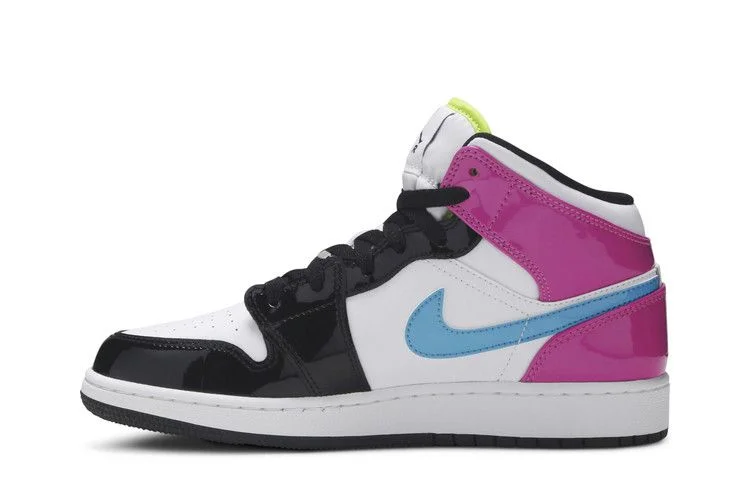 Кроссовки Air Jordan 1 Mid SE GS 'Cyber Active Fuchsia'