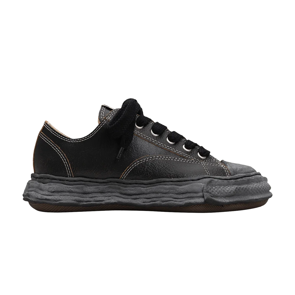 Krossovki-Maison-Mihara-Yasuhiro-Peterson-Low-Cracking-Leather-Black