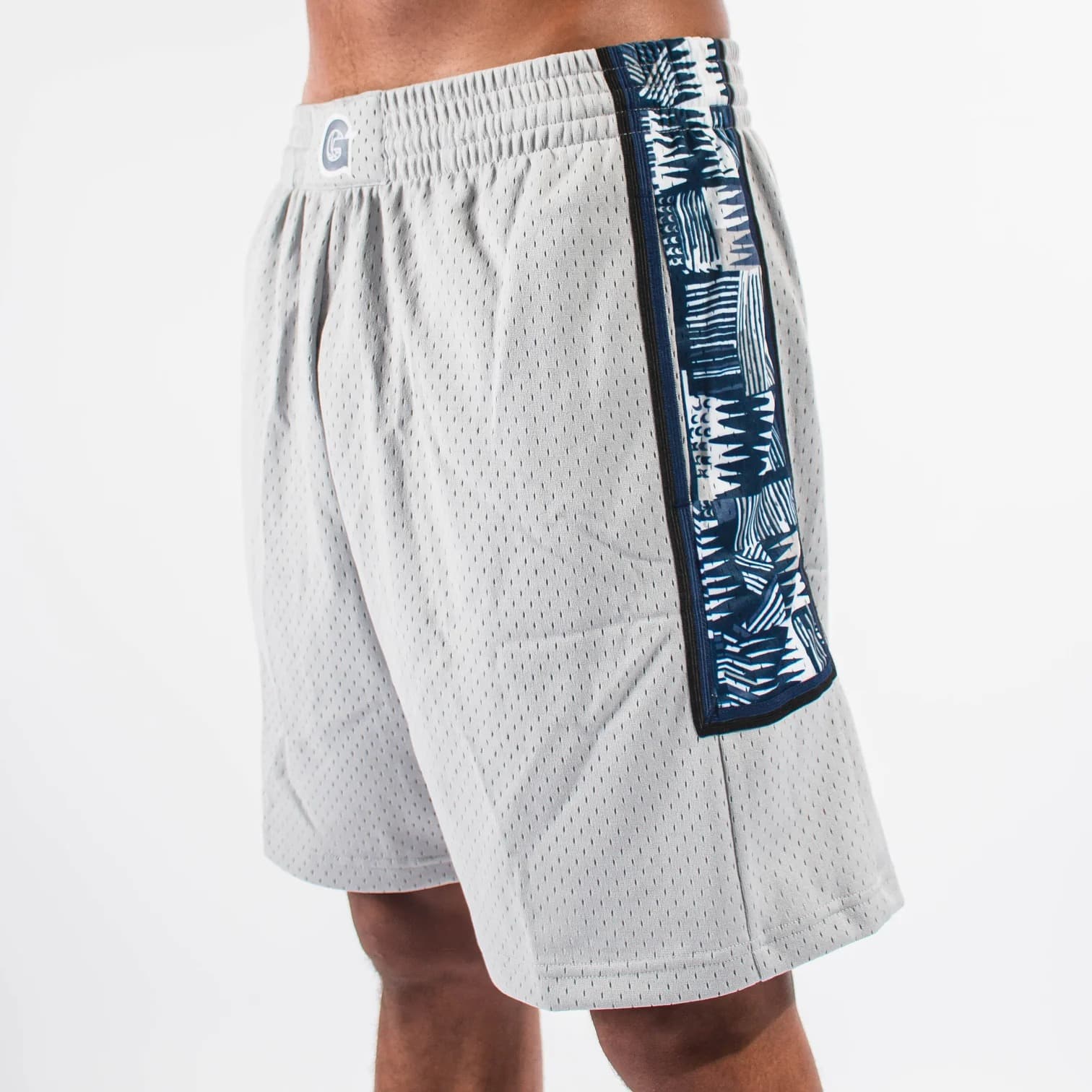 Спортивные шорты Mitchell & Ness Georgetown Hoyas 1995-96 Hardwood Classics Throwback Swingman NCAA White Shorts