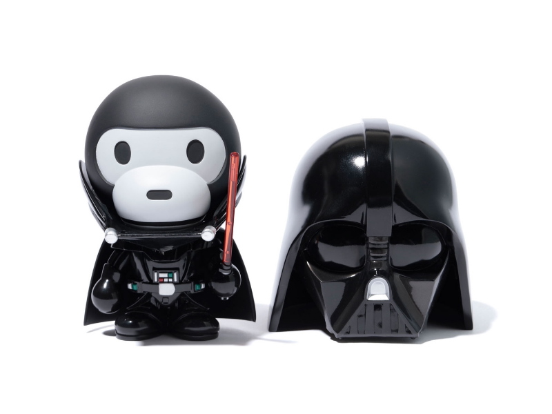 Коллекционная фигурка BAPE Star Wars x Baby Milo VCD Darth Vader Black