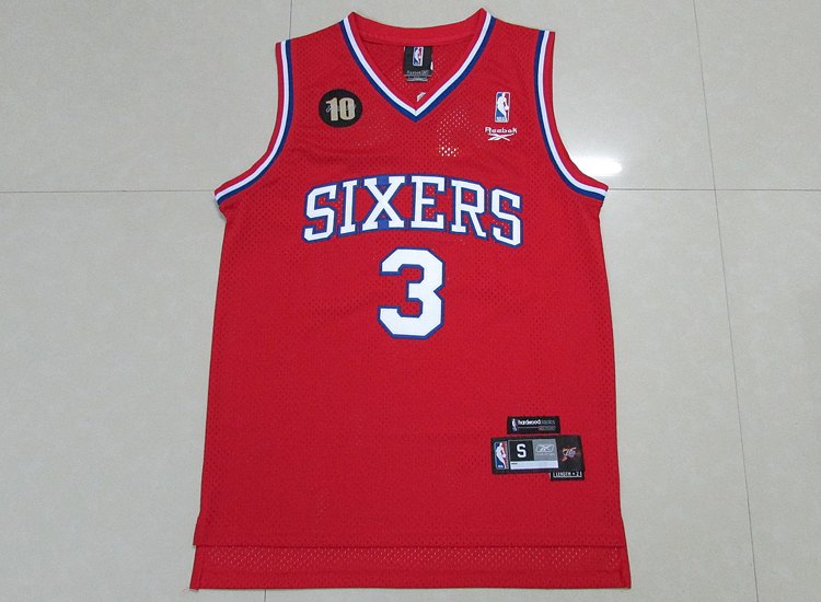 Баскетбольная джерси 2015 Phila 76ers Iverson #3 Retro Reebok