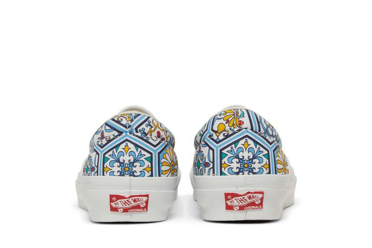 Кроссовки Vans KITH x Classic Slip-On 'Blue Moroccan Pattern'
