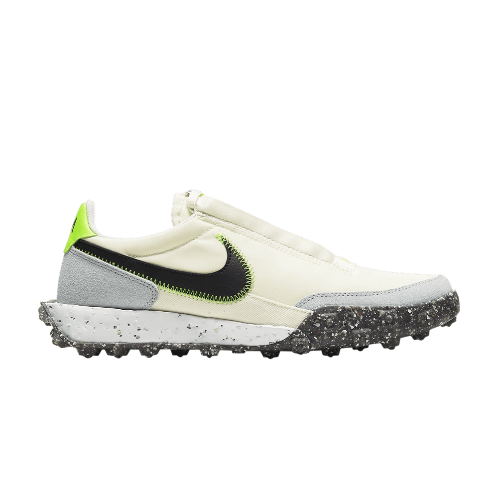 Кроссовки Nike Wmns Waffle Racer Crater 'Pale Ivory Electric Green'