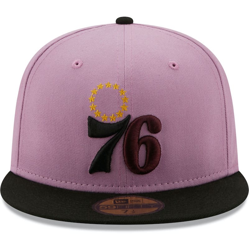 Кепка Men's New Era Lavender/Black Philadelphia 76ers Color Pack 59FIFTY Fitted Hat