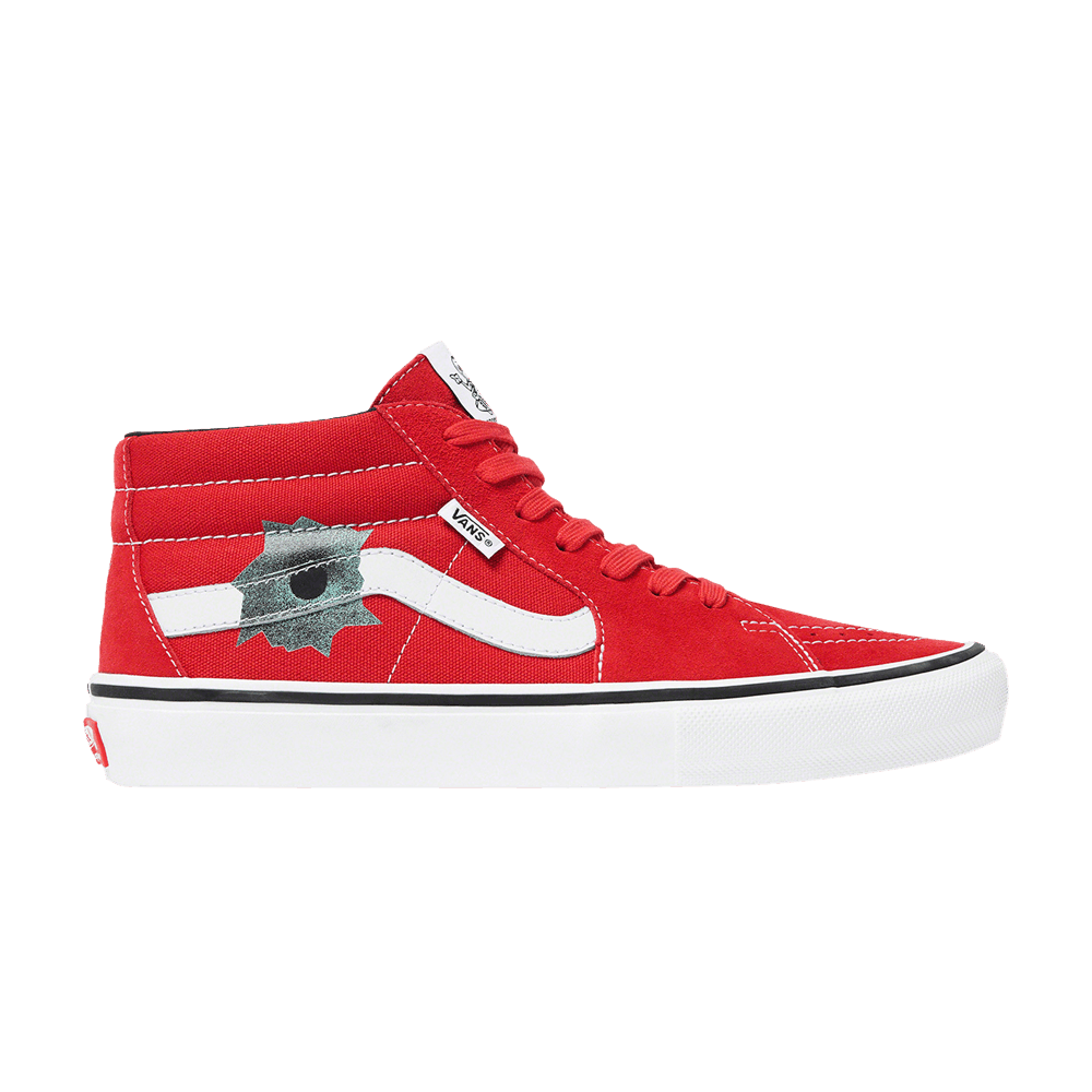 Кроссовки Vans Supreme x Nate Lowman x Skate Grosso Mid 'Red'