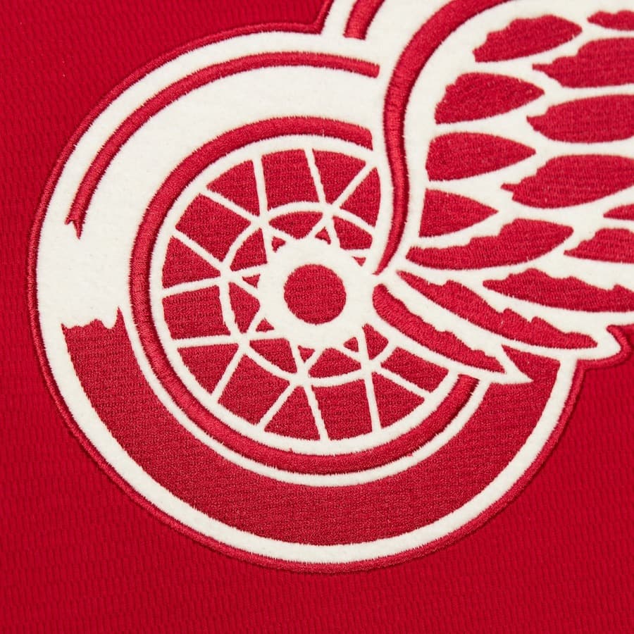 Худи Mitchell & Ness Scarlet Detroit Red Wings Thermal Lightweight Pullover Hoodie