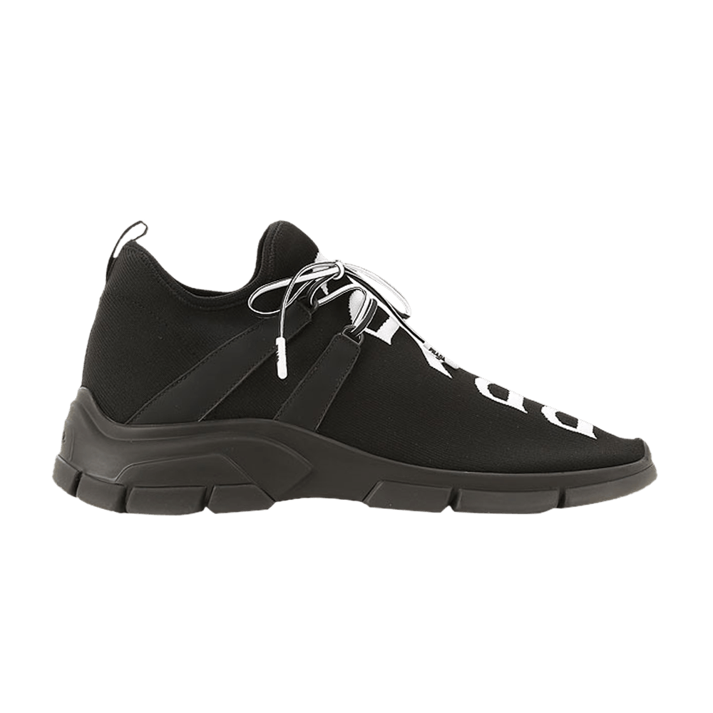 Кроссовки Prada Knit Fabric Sneakers 'Black'