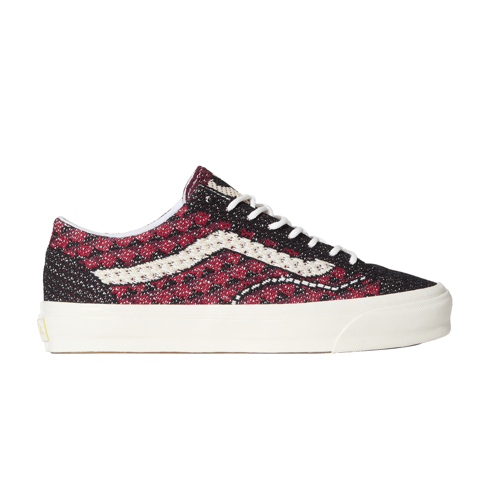 Кроссовки Vans Premium Old Skool 'Knit Pack - Geo Check Bordeaux Red'
