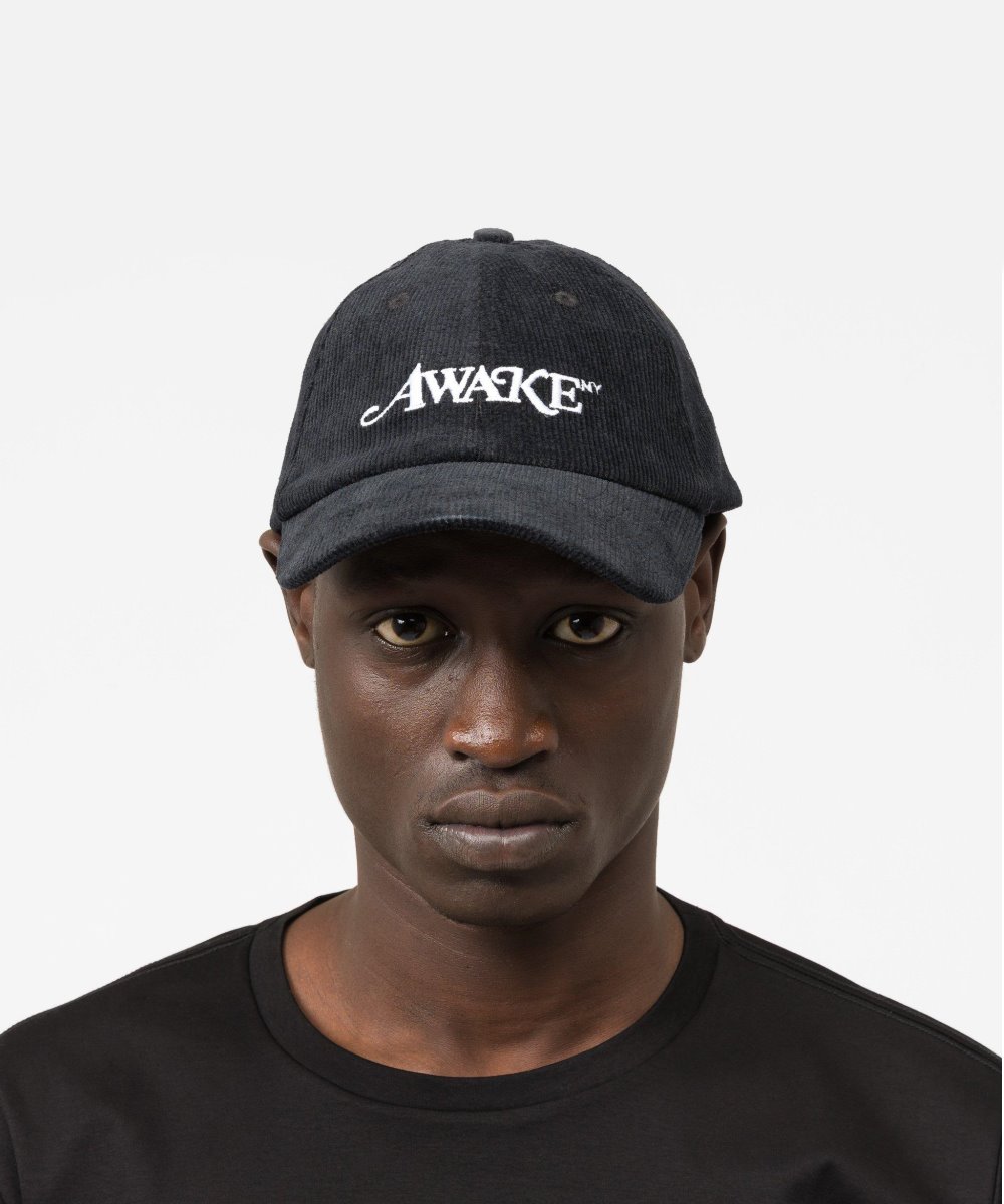 Awake-Corduroy-Classic-Logo-Dad-Hat-Black-1
