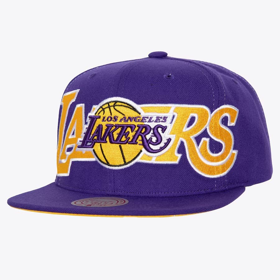 Бейсболка Mitchell & Ness Purple Los Angeles Lakers Day 4 Snapback Hat