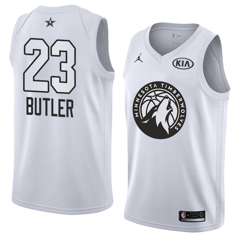 Баскетбольная джерси 2018 All-Star Timberwolves Jimmy Butler #23 White Swingman Jersey