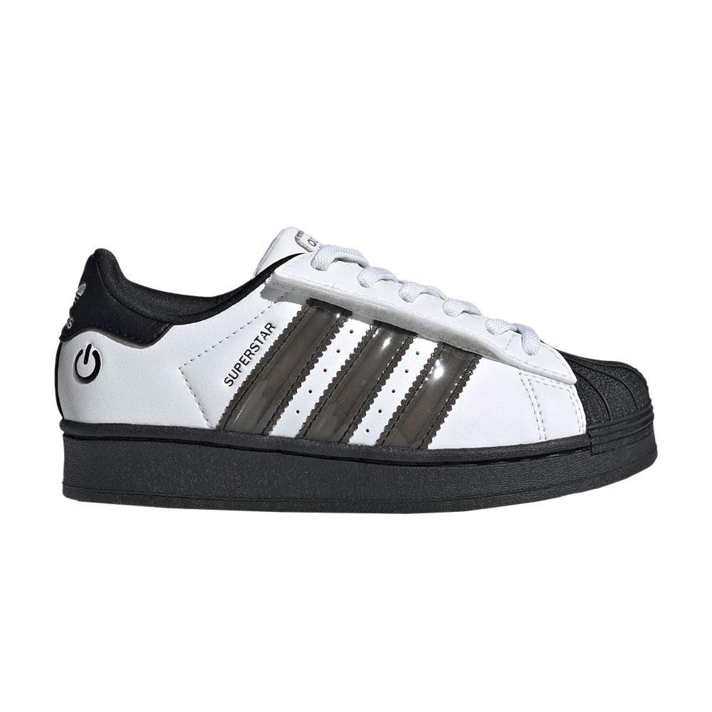 Кроссовки adidas Superstar Comfort Closure EL C 'Led Lights Stripes - White Black'