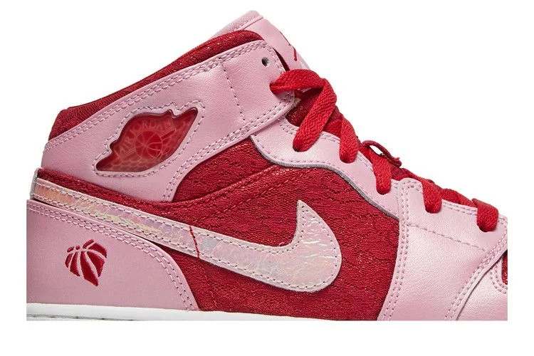 Кроссовки Air Jordan 1 Mid Premium GS 'Valentine's Day'