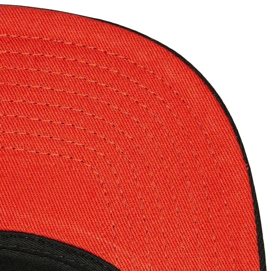 Бейсболка Mitchell & Ness Black Philadelphia Flyers Big Face 7.0 Vintage Snapback Hat