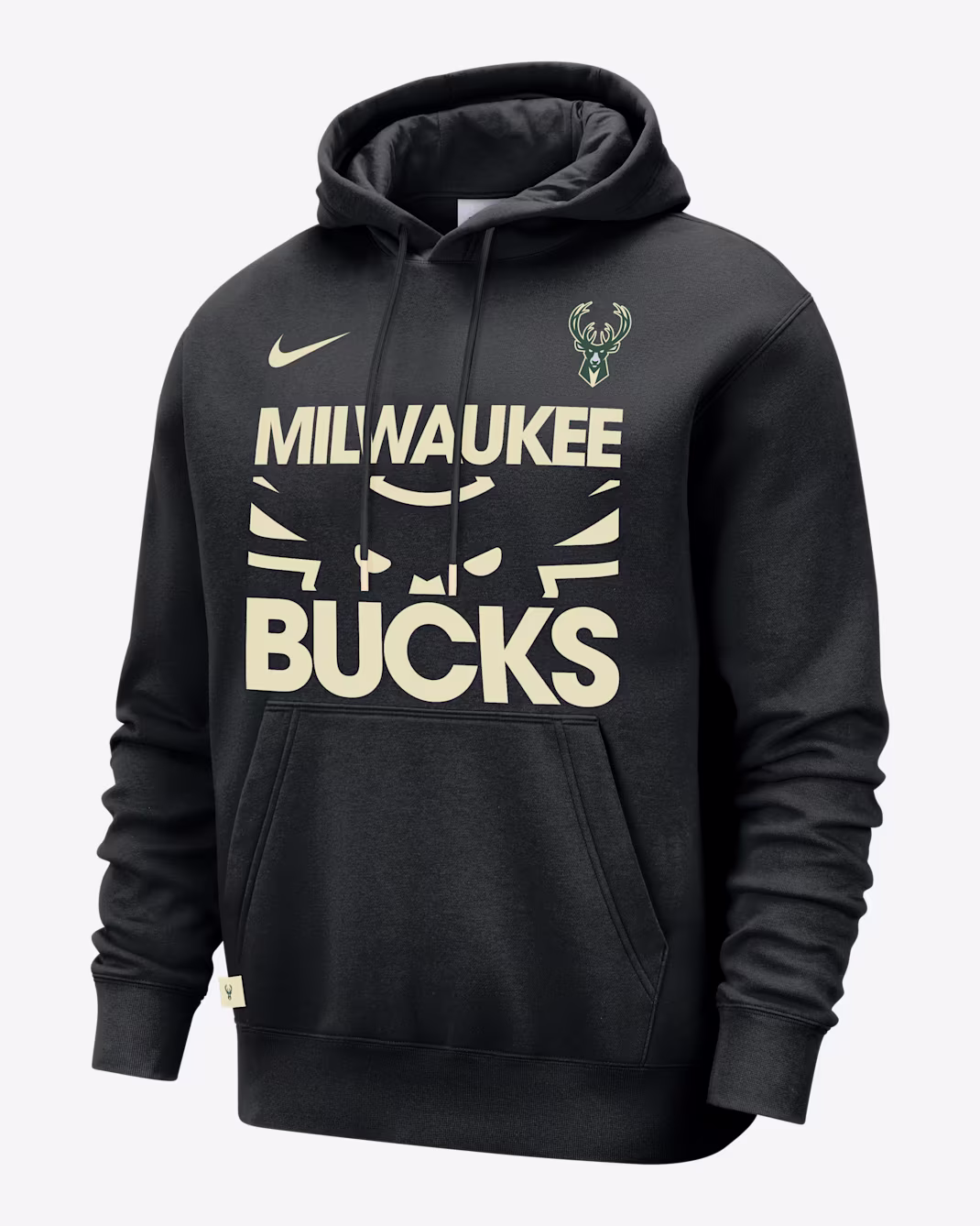 Мужское худи Nike NBA Milwaukee Bucks Club Courtside Black/Flat Opal