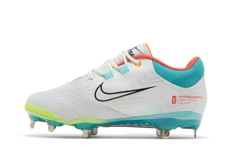Кроссовки Nike Wmns Hyperdiamond 4 Pro 'White Turbo Green'