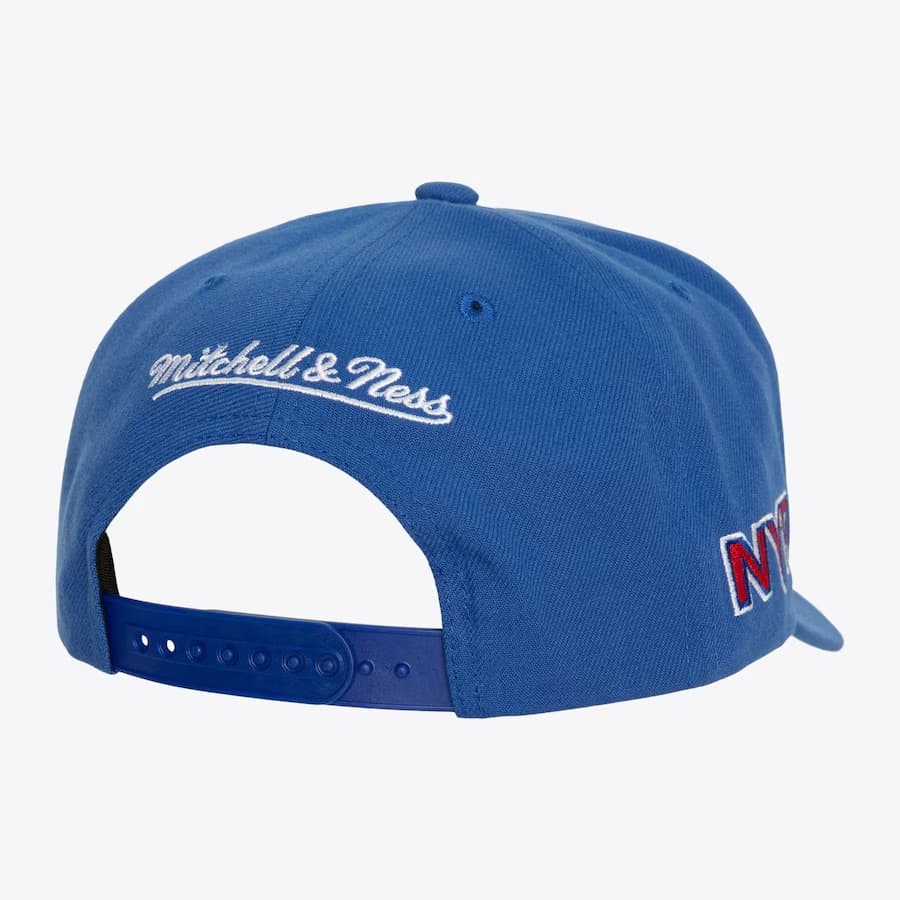 Бейсболка Mitchell & Ness Blue New York Rangers Team Flip Pro Snapback Hat