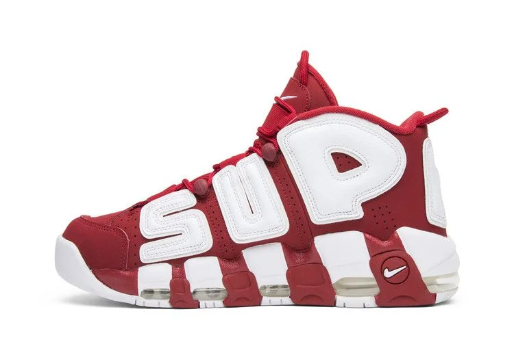 Кроссовки Supreme x Nike Air More Uptempo 'Red'
