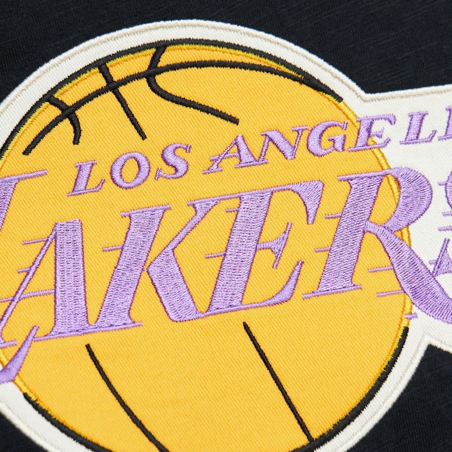 Худи Mitchell & Ness Black Los Angeles Lakers Legendary Slub Vintage Logo Pullover Hoodie