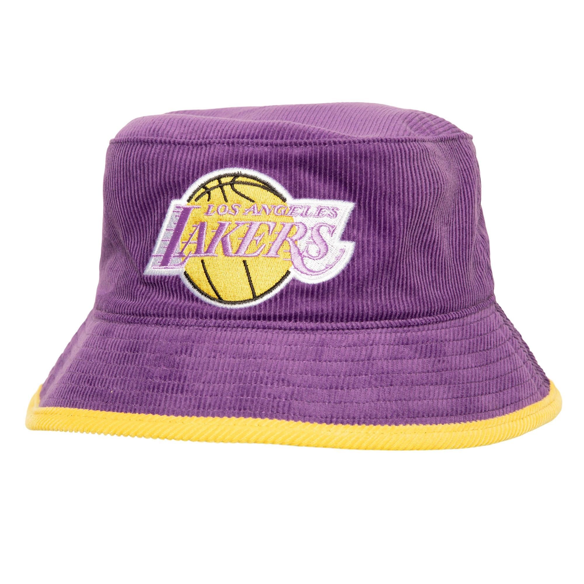 Панама Mitchell & Ness Team Cord HWC Los Angeles Lakers Bucket Hat