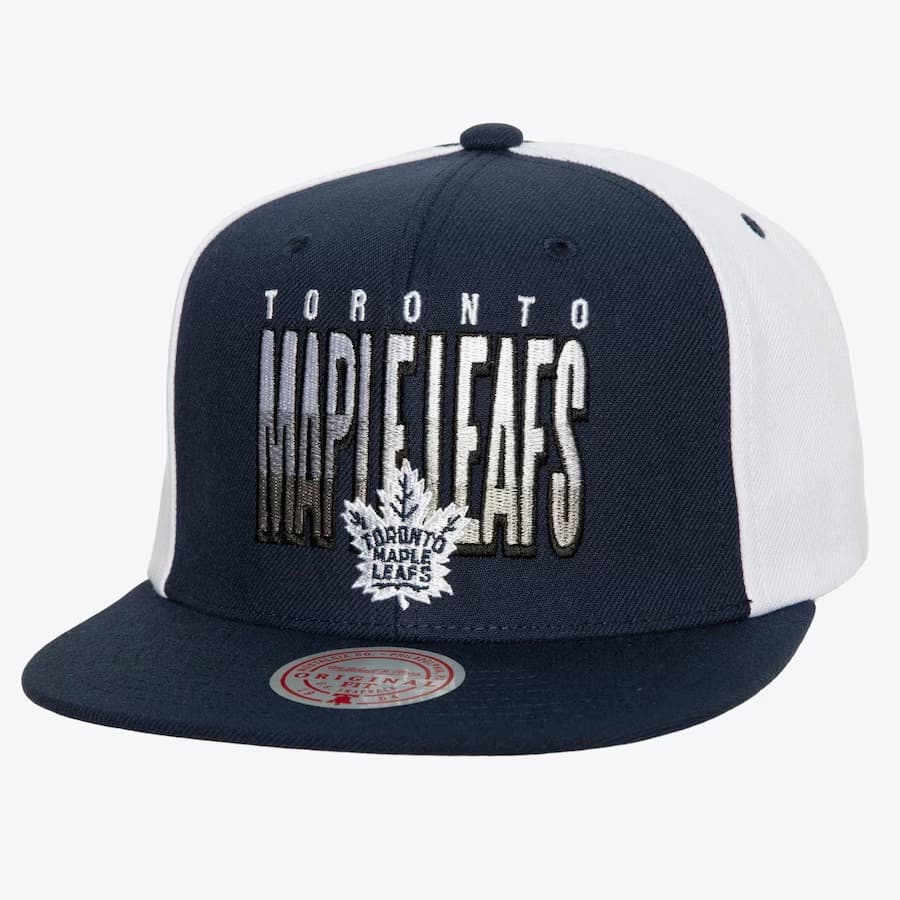 Бейсболка Mitchell & Ness Navy Toronto Maple Leafs Billboard 2 Snapback Hat