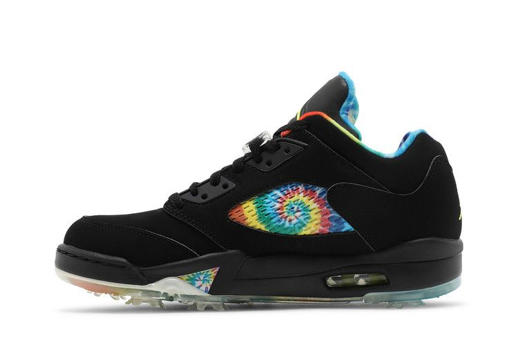 Кроссовки Air Jordan 5 Low Golf 'Peace & Love - Black'