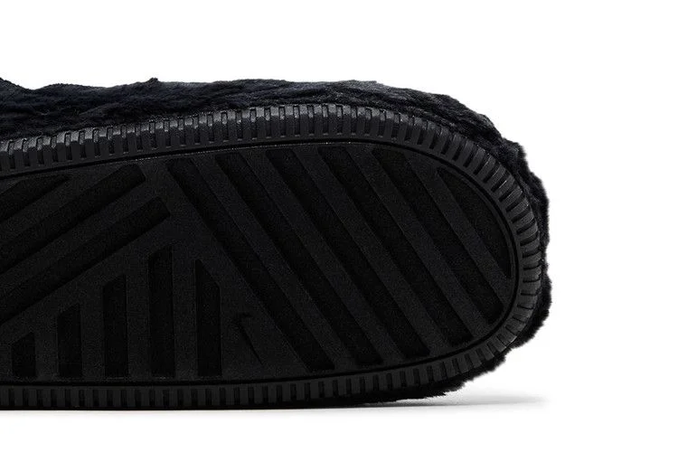 Nike Wmns Calm Mule SE 'Triple Black Fur'