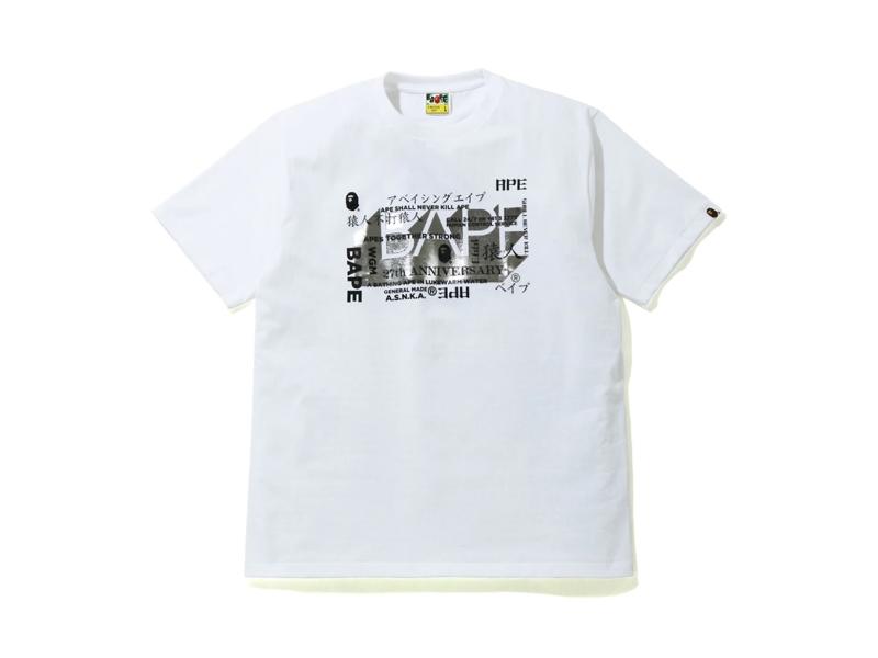 Футболка BAPE 27th Anniversary Foil Tee White