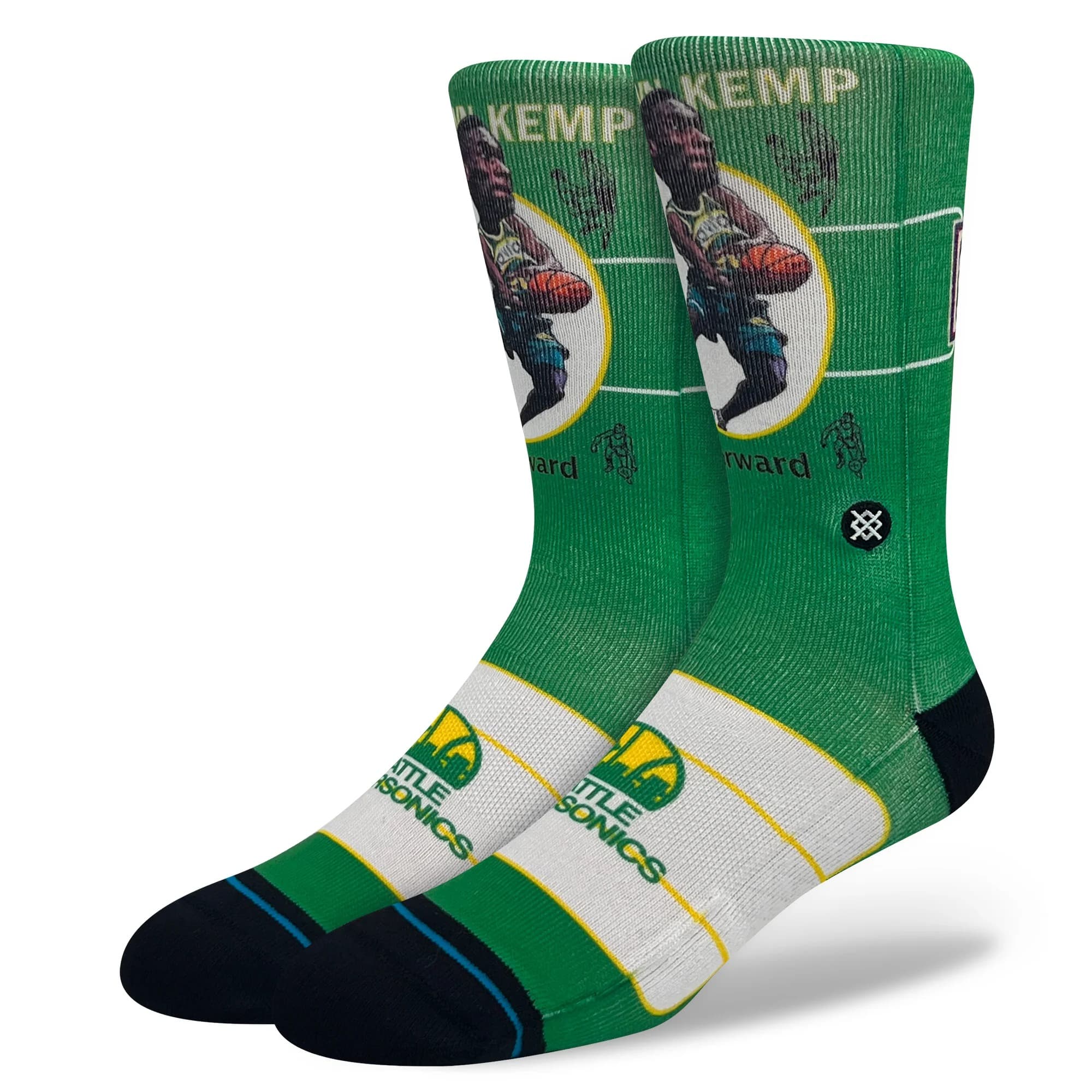 Shawn-Kemp-Seattle-Sonics-Retro-Big-Head-NBA-Socks-1
