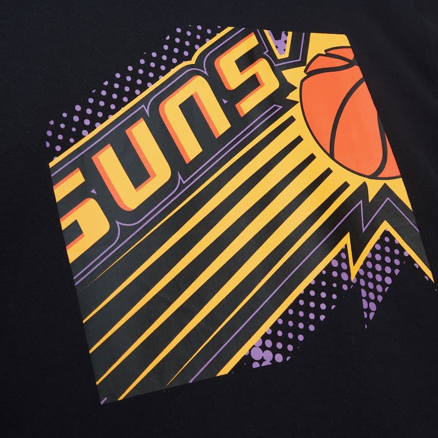 Худи Mitchell & Ness Black Phoenix Suns Big Face 7.0 Pullover Hoodie