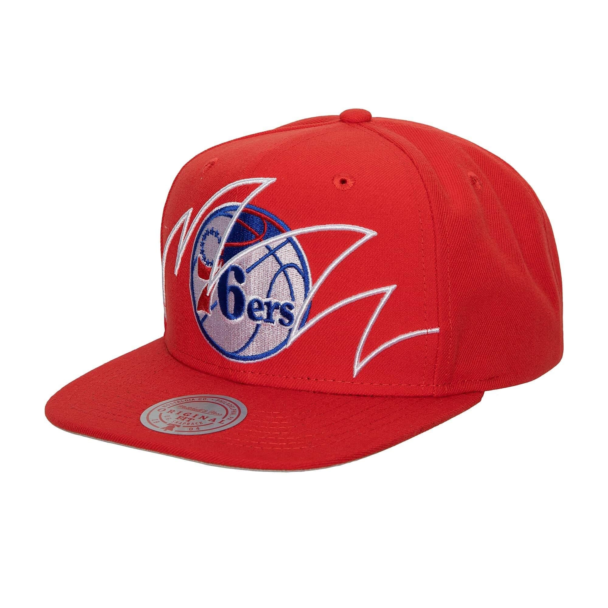 Бейсболка Mitchell & Ness Shark Bite Snapback Philadelphia 76ers