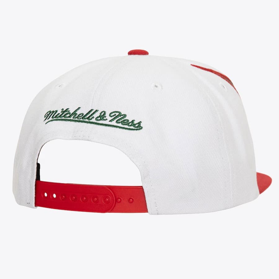 Бейсболка Mitchell & Ness White New Jersey Devils Waverunner Vintage Snapback Hat