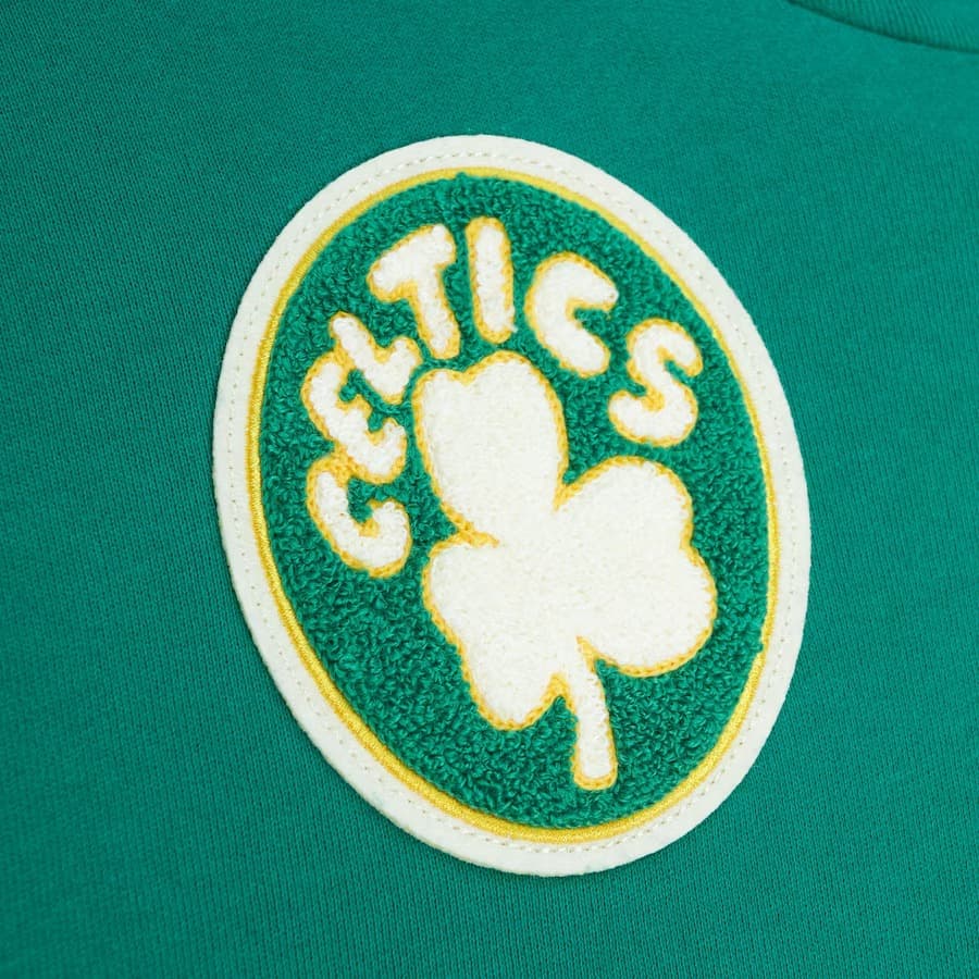 Худи Mitchell & Ness Kelly Green Boston Celtics Team Legacy French Terry Pullover Hoodie
