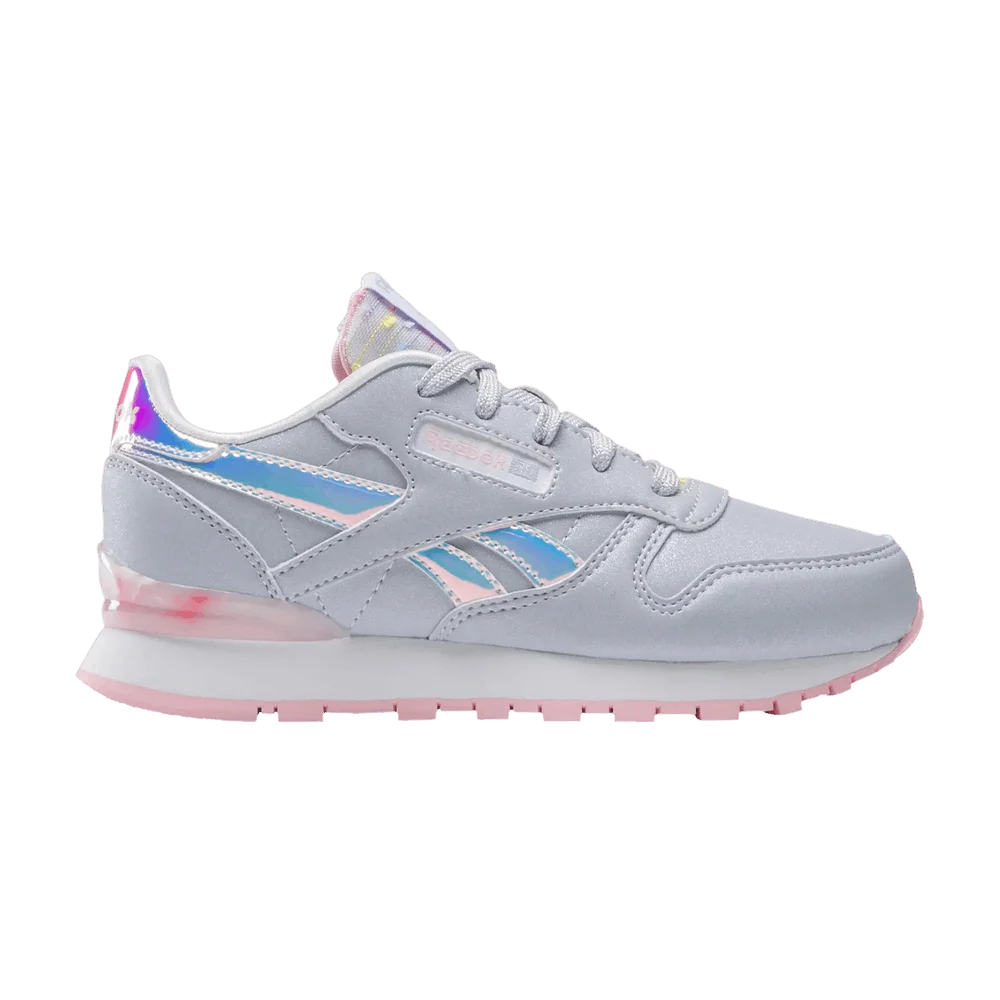 Кроссовки Reebok Classic Leather Step 'n' Flash Shoes Little Kid 'Lucid Lilac Iridescent'