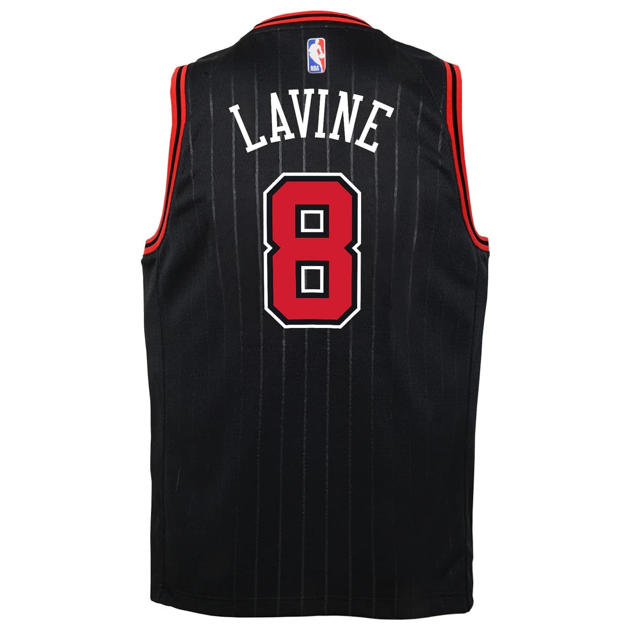 Баскетбольная джерси 2022-23 Chicago Bulls Zach Lavine #8 Youth Swingman Statement Edition Black Jersey