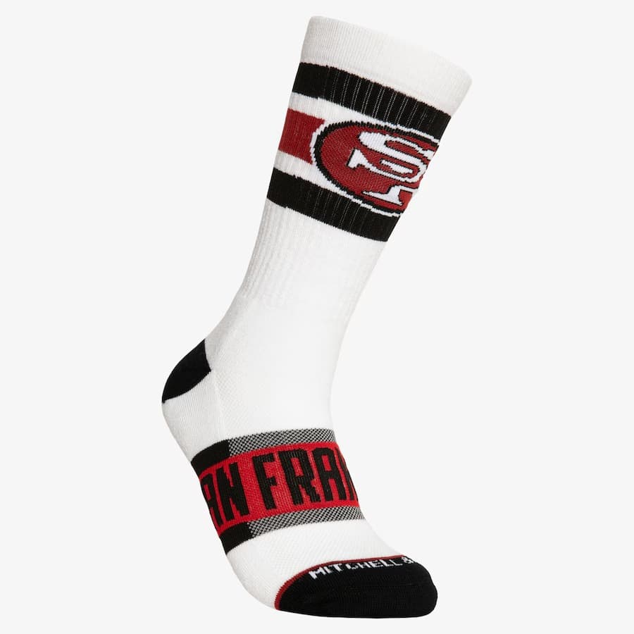 Спортивные носки Mitchell & Ness San Francisco 49ers Hail Mary Crew Socks