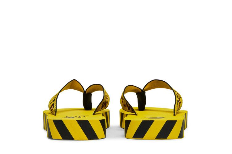 Кроссовки Off-White Industrial Flip Flops 'Logo Tape - Yellow' 2021