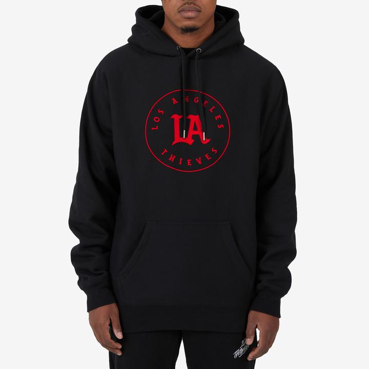 Худи 100 Thieves LA Thieves Signature Hoodie Black Stencil
